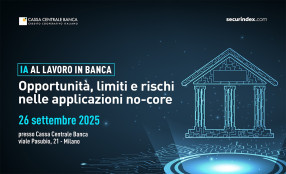 Seminario a inviti “IA al lavoro in banca: opportunità, limiti e rischi nelle applicazioni no-core” - Save the date