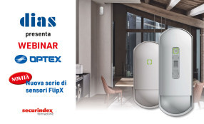 DIAS presenta la nuova serie di sensori da interno FlipX di OPTEX - webinar
