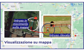 Visualizza la traiettoria degli intrusi su una mappa virtuale dell’ambiente con AI-INTRUSION