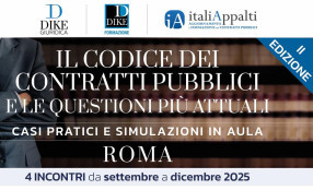 Il Codice dei contratti pubblici, un corso di estrema attualità