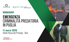 Workshop: emergenza criminalità predatoria in Puglia. Save the date